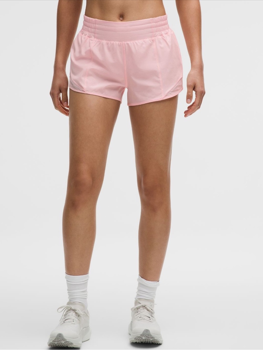 Light Pink Lululemon Hotty Hot High-Rise Lined Shorts 2.5” size 6 - Picture 1 of 4